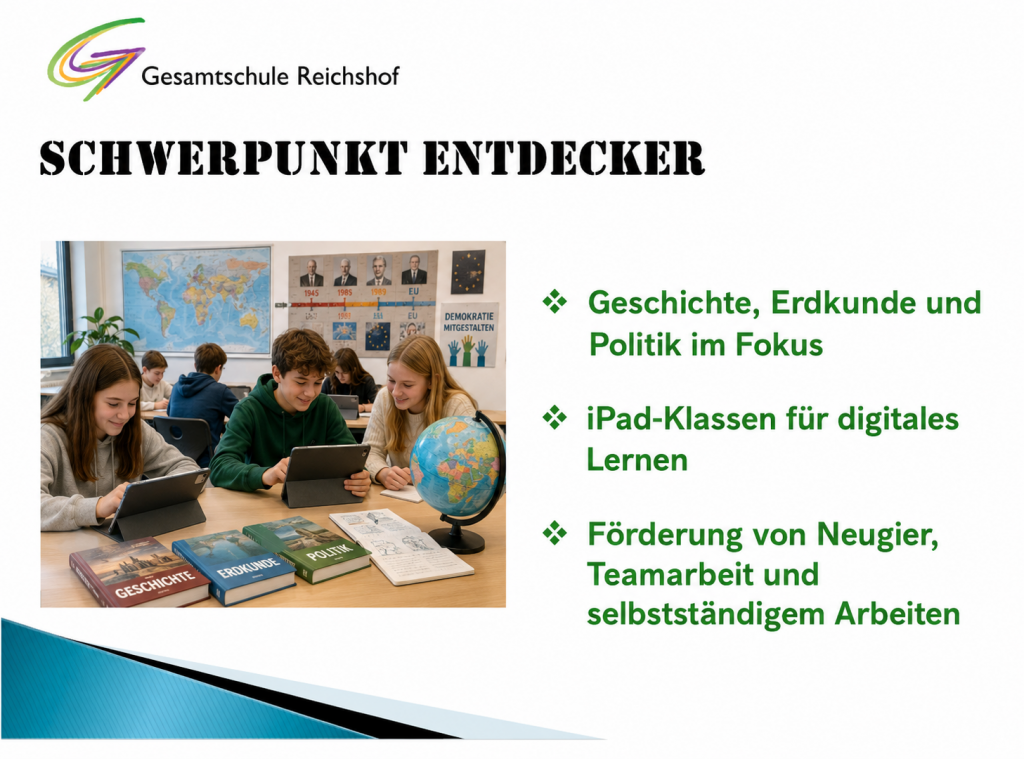 Schwerpunkt Entdecker